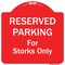 Signmission Reserved Parking For Storks Only Heavy-Gauge Aluminum Architectural Sign, 18" x 18", RW-1818-9760 A-DES-RW-1818-9760 - alternate 1
